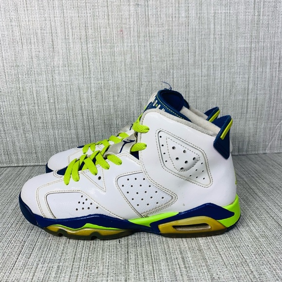 Nike Air Jordan VI 6 Retro GG Seahawks size 8 - Picture 2 of 8